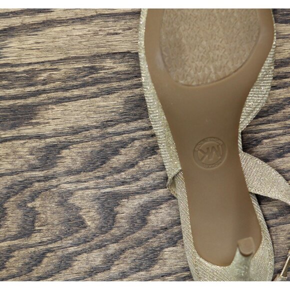 Michael Michael Kors Womens Alina Flex Sling Pump Heels Pale Gold 6.5M - Picture 6 of 10